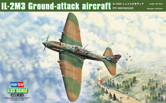 IL-2M3 Ground Attack Aircraft - HOBBY BOSS 1/32