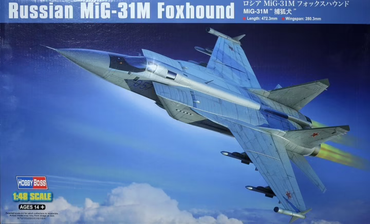 Russian Mig-31M Foxhound - HOBBY BOSS 1/48