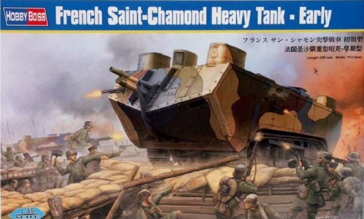Saint Chamond H. Tank WWI - HOBBY BOSS 1/35
