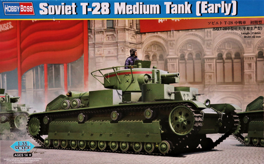 Soviet T-28 Medium Tank (Early) - HOBBY BOSS 1/35
