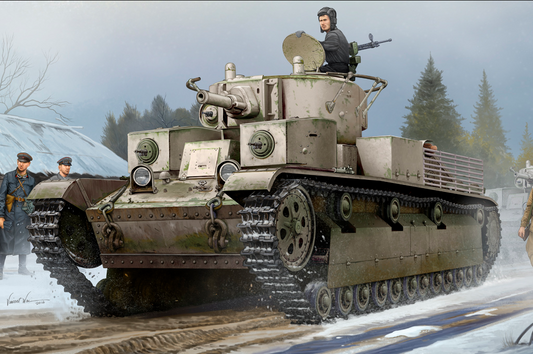 Sovitet T-28 Medium Tank (Riveted) - HOBBY BOSS 1/35