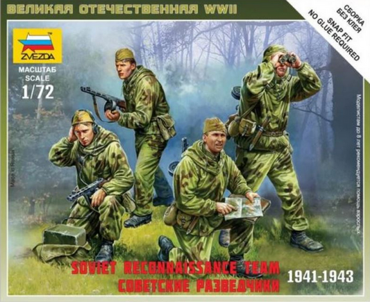 Soviet Reconnaissance Team 1941-9143 - ZVEZDA 1/72