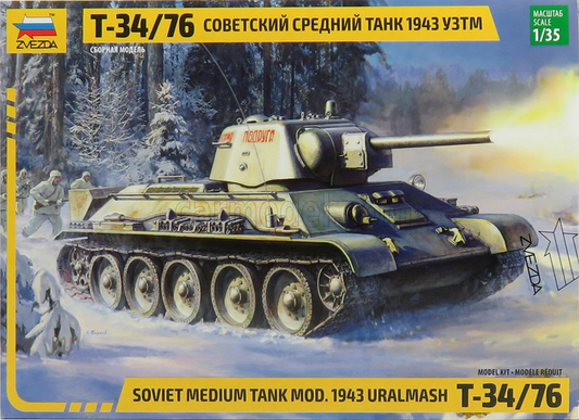 T-34/76 Soviet Medium Tank Mod. 1943 Uralmash - ZVEZDA 1/35