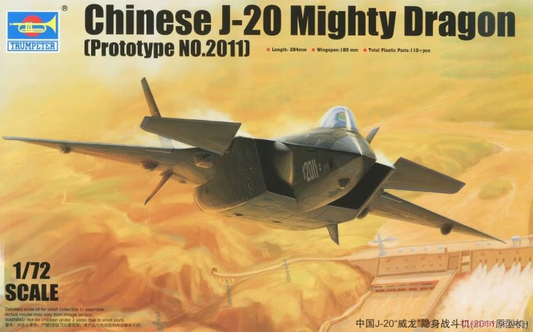 Chinese J-20 Mighty Dragon (Prototype N0.2011) - TRUMPETER 1/72