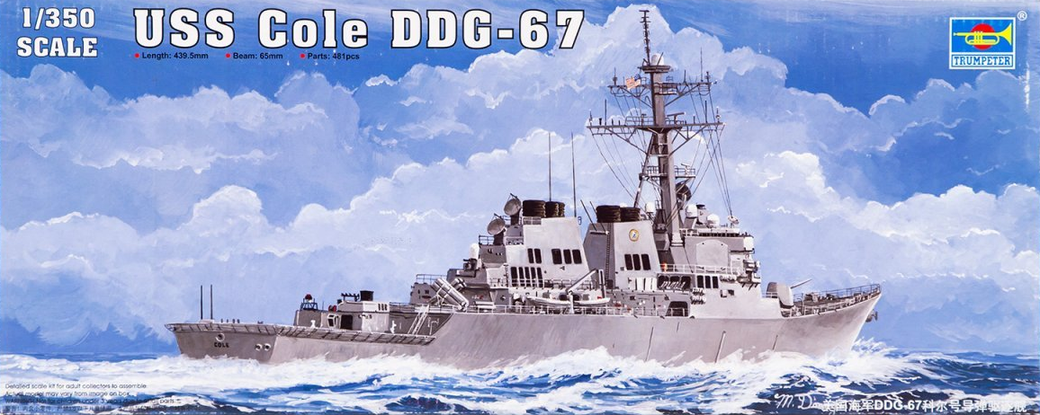 Destroyer Lance-Missiles USS "Cole" DDG-67 - TRUMPETER 1/350