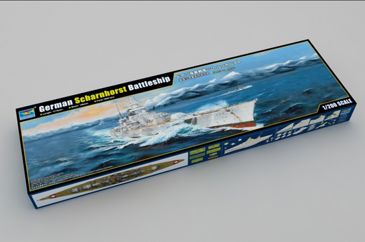 German Battleship Scharnhorst - TRUMPETER 1/200