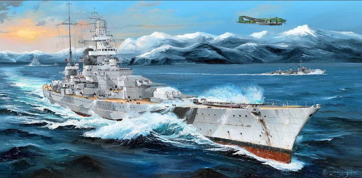 German Battleship Scharnhorst - TRUMPETER 1/200