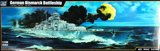 German Bismarck 1941 Battleship - TRUMPETER 1/200