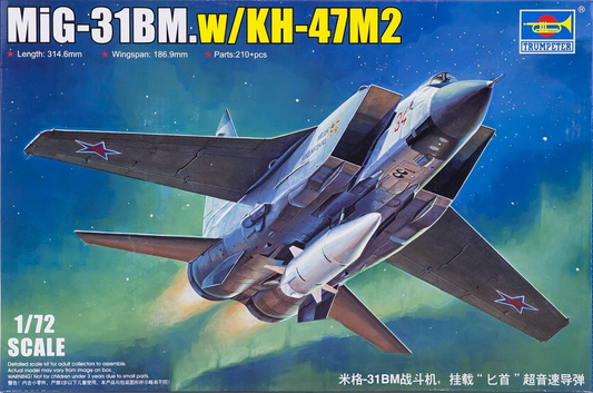 MiG-31BM w/KH-47M2 - TRUMPETER 1/72