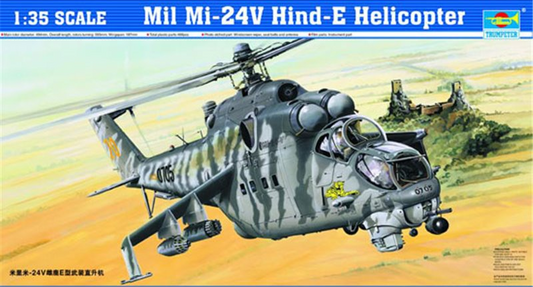 Mil Mi-24V Hind-E Helicopter - TRUMPETER 1/35