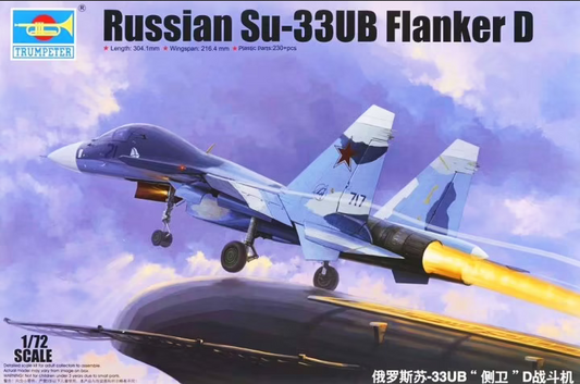 Russian Su-33UB Flanker D - TRUMPETER 1/72
