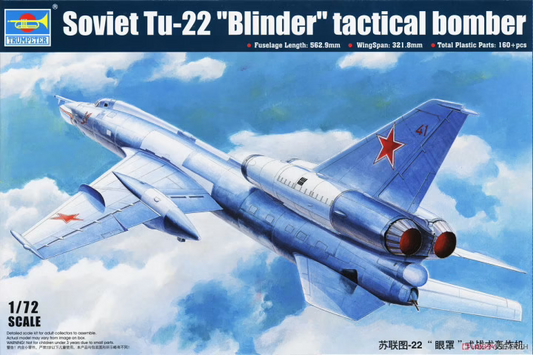 Soviet Tu-22 "Blinder" Tactical Bomber - TRUMPETER 1/72
