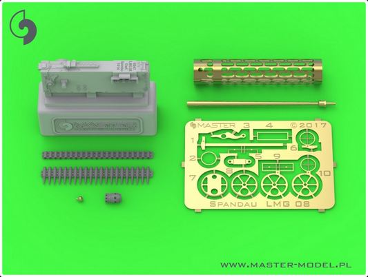 German WW I machine gun Spandau LMG 08 (1pc) - with cooling jacket ver.3 - MASTER MODEL 32-104