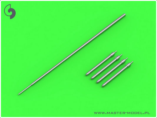 Mig-19PM (Farmer E) - Missile Rails Nose Parts (4pcs) & Pitot Tube - MASTER MODEL 32-073