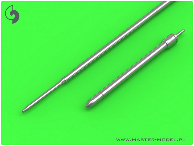 Mig-19PM (Farmer E) - Missile Rails Nose Parts (4pcs) & Pitot Tube - MASTER MODEL 32-073