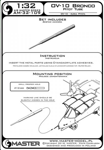 OV-10 Bronco - Pitot Tube - MASTER MODEL 32-109