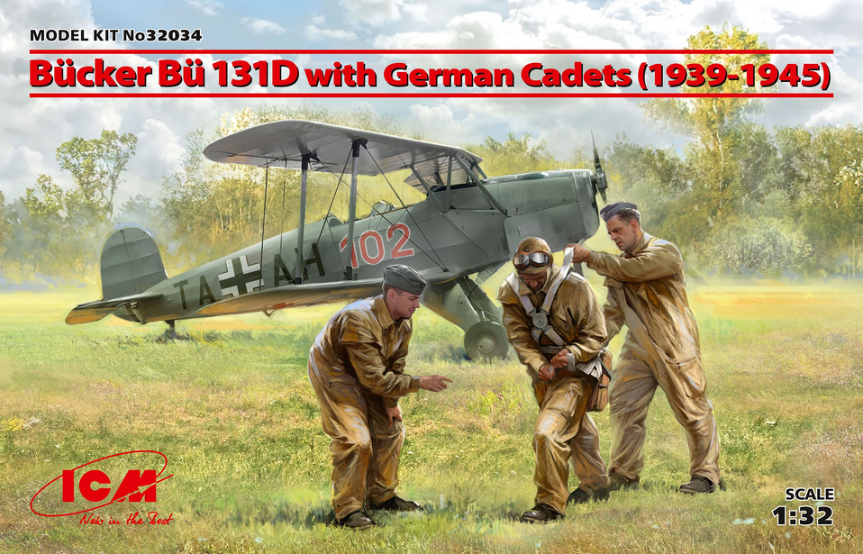 Bücker Bü 131D w/German Cadets (1939-1945) - ICM 1/32
