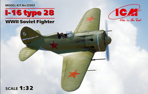 I-16 type 28 WWII Soviet Fighter - ICM 1/32