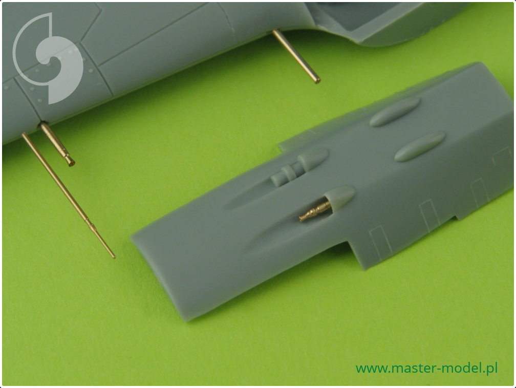 Fw 190 A2 - A5 Armament Set & Pitot Tube MG17, MG FF, MG151 Barrel Tips - MASTER MODEL 72-012