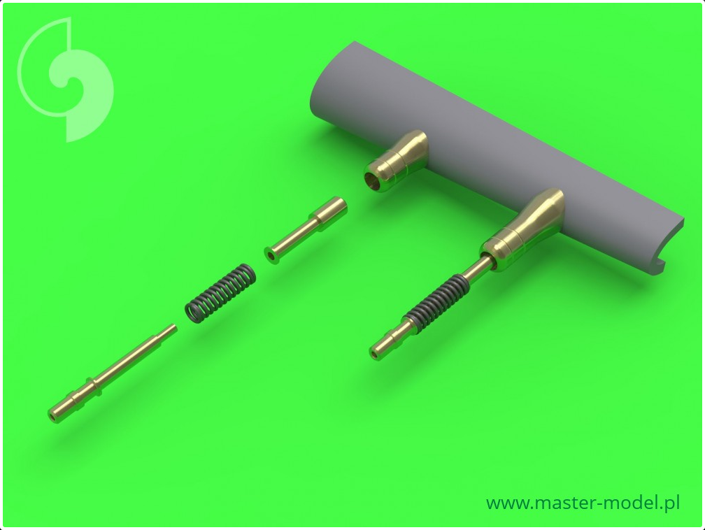Hawker Hurricane Mk IIC Hispand Mk II 20mm Cannons (with Round Recoil Springs) - MASTER MODEL 72-067