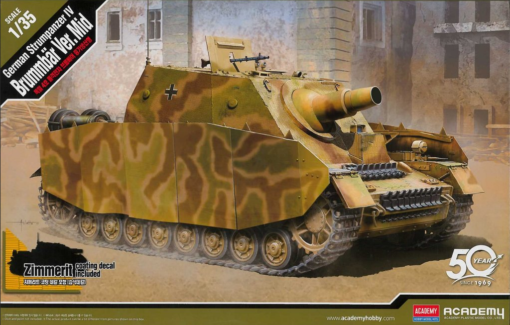 German Sturmpanzer IV Brummbär Ver. Mid - ACADEMY 1/35