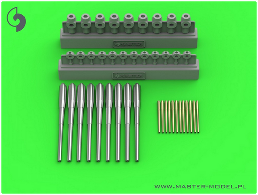 USS Alaska/Guam armament - 12in (9pcs), 5in (12pcs) barrels with resin mounts (for Hobby Boss kit) - MASTER MODEL SM-350-099