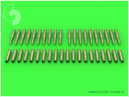 ZU-23-2 "Sergey" ammunition - shells (20pcs) and two types of rounds (10 pcs of each type) - MASTER MODEL GM-35-003