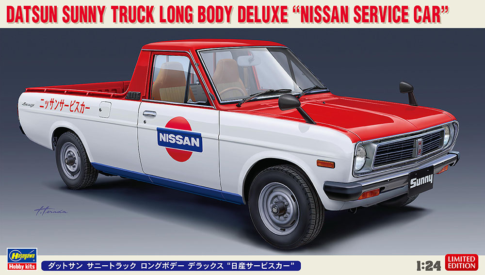 Datsun Sunny Truck Long Body Deluxe "Nissan Service Car" - HASEGAWA 1/24