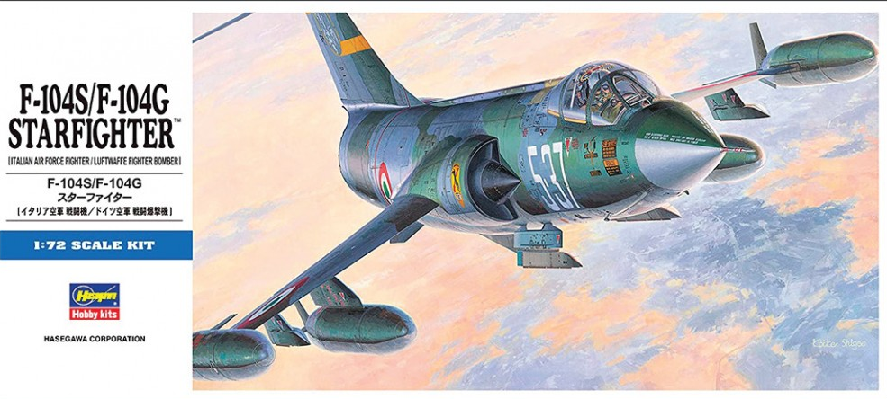 F-104S/F-104G Starfighter (Italian Air Force Fighter / Luftwaffe Fighter Bomber) - HASEGAWA 1/72