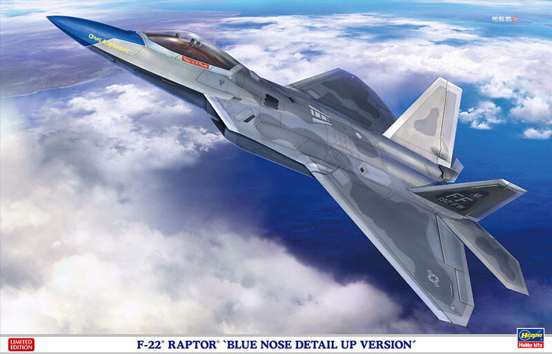 F-22 Raptor "Blue Nose Detail Up Version" - HASEGAWA 1/48