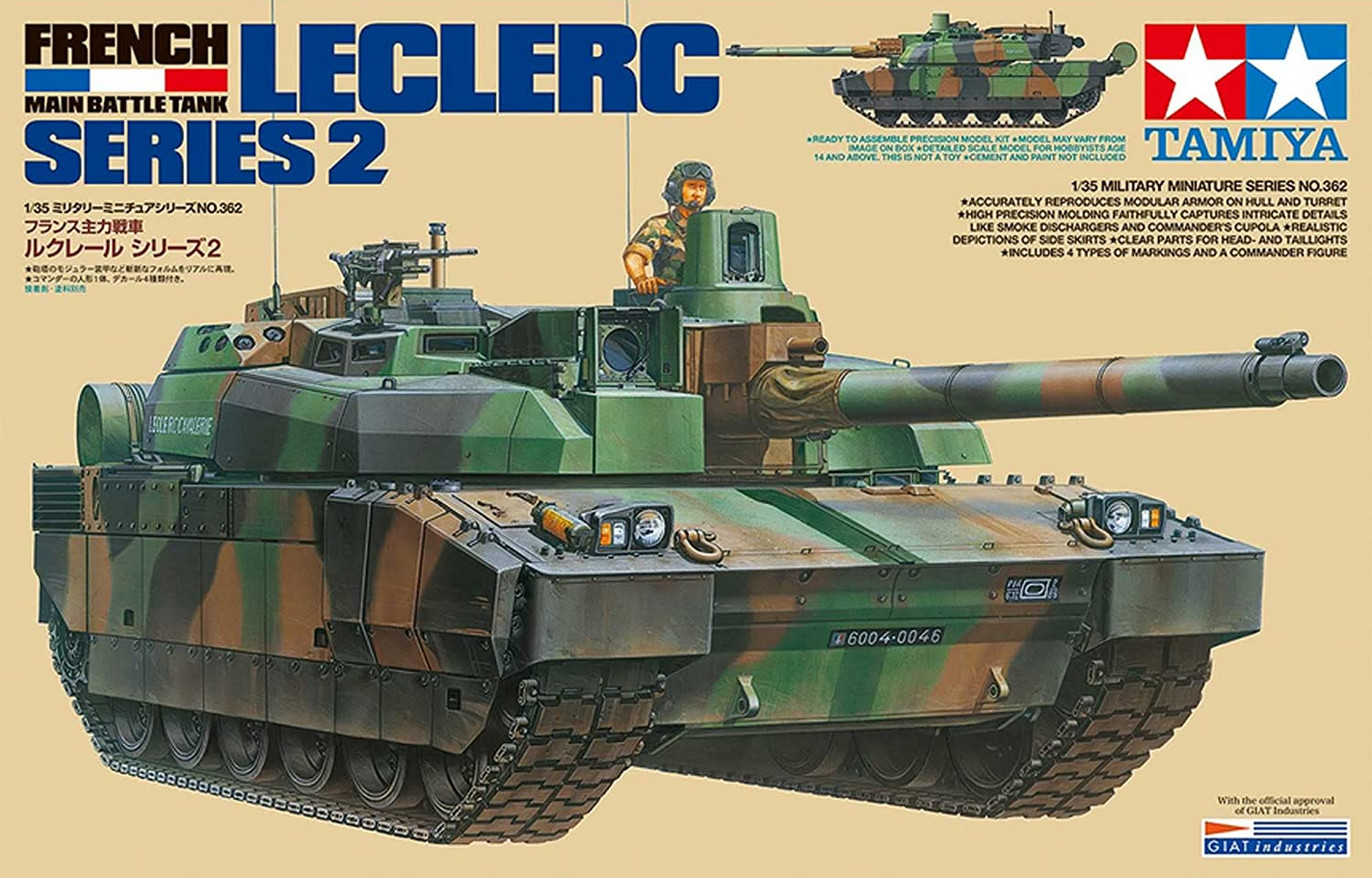 Leclerc Series 2 French Main Battle Tank - TAMIYA 1/35