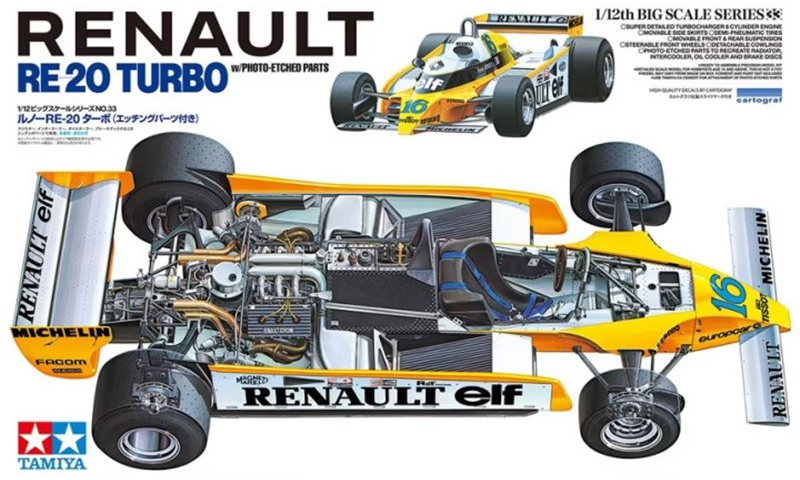 Renault RE-20 Turbo (w/PE Parts) 1979 - TAMIYA 1/12