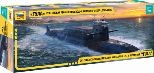 Russian Nuclear Ballistic Submarine "Tula" (Project 667BDRM Delfin - NATO Delta IV Class) - ZVEZDA 1/350