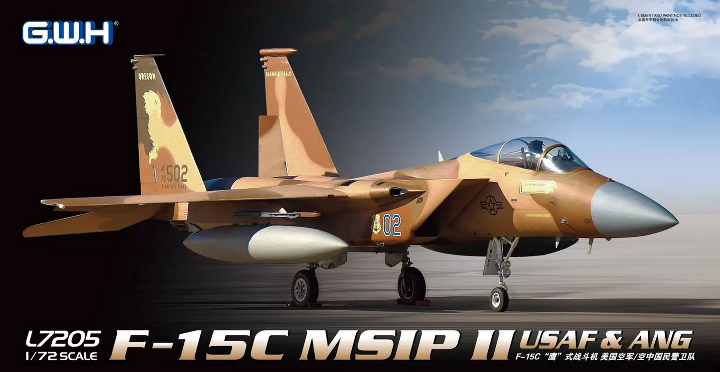 F-15C MSIP II USAF & ANG - GREAT WALL HOBBY 1/72
