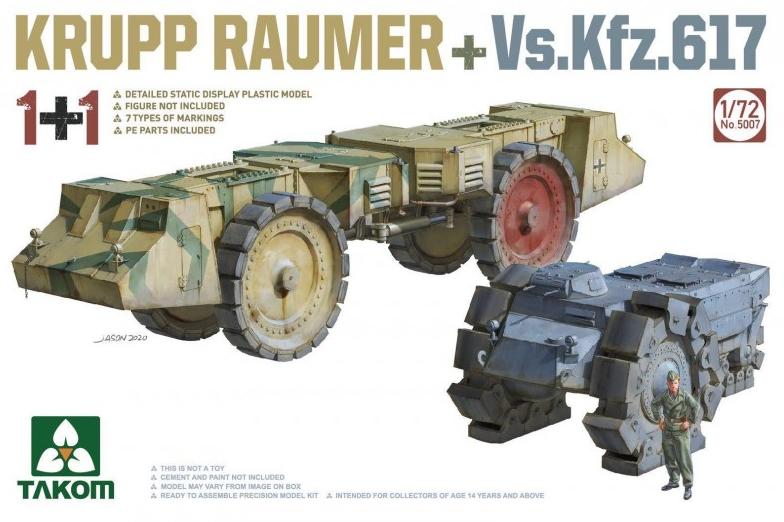 Krupp Räumer + Vs.Kfz. 617 - TAKOM 1/72