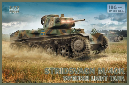 Stridsvagn M/40 K Swedish light tank - IBG MODELS 1/72