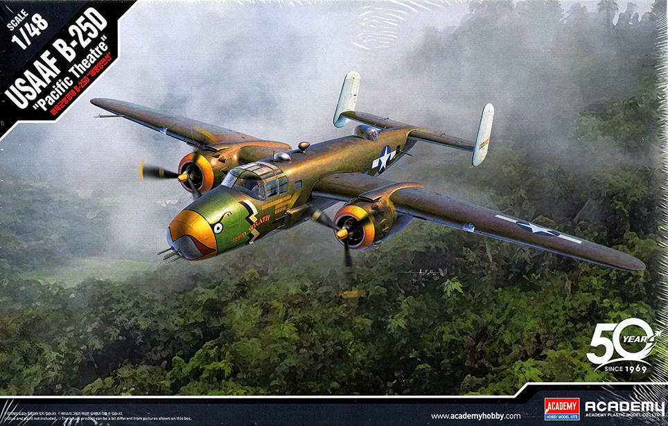North American USAAF B-25D Pacific Theatre - ACADEMY 1/48