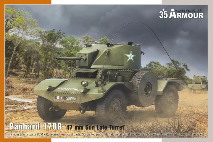 Panhard 178B 47mm Gun Late Turret - SPECIAL ARMOUR 1/35