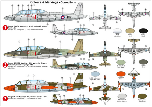 Fouga CM.170 Magister "Other Services" - KP MODELS 1/72