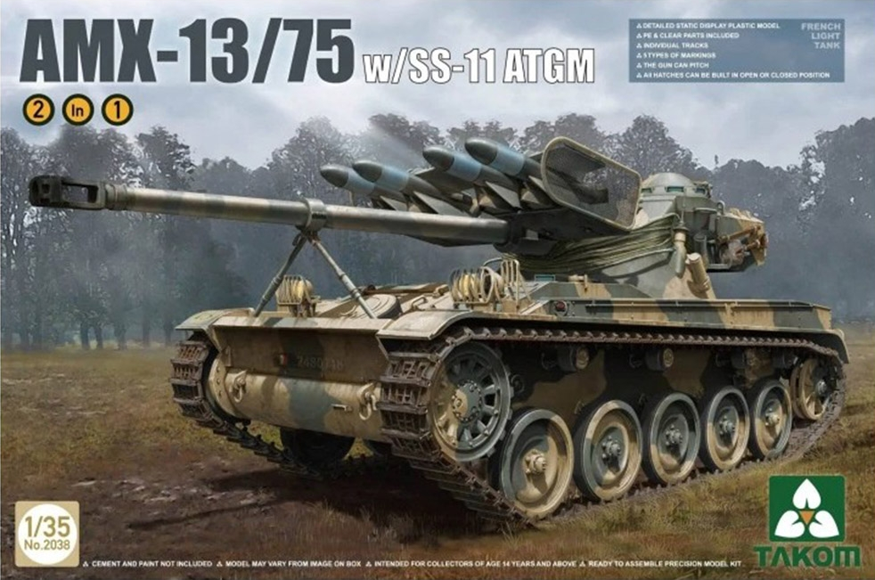 AMX-13/75 w/SS-11 ATGM - TAKOM 1/35