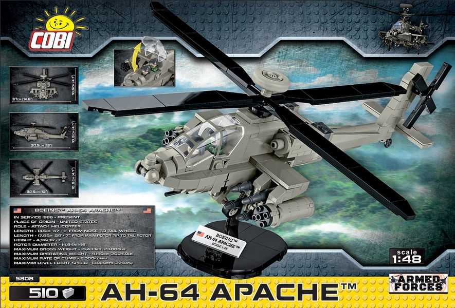 AH-64 Apache - 510 pièces - COBI 1/48