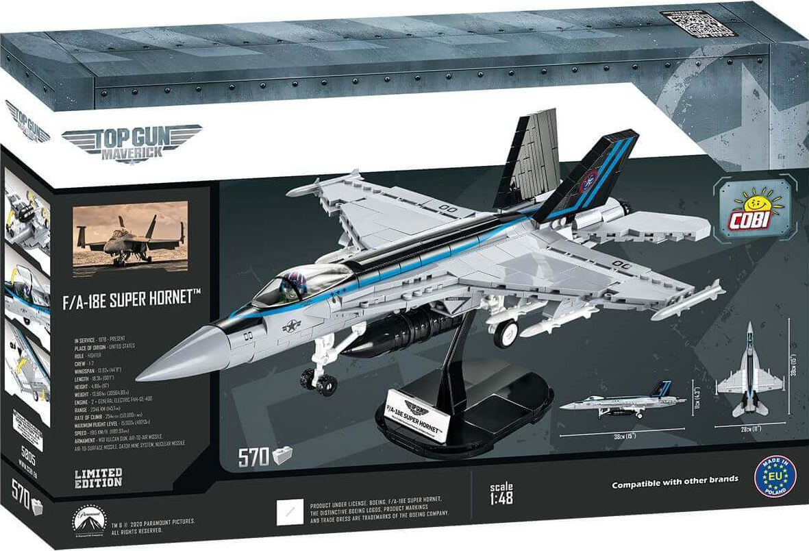 F/A-18E Super Hornet - Top Gun Maverick - 570 pièces - COBI 1/48