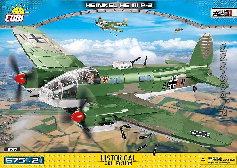 Heinkel He 111 P-2 - 675 pièces / 2 figurines - COBI