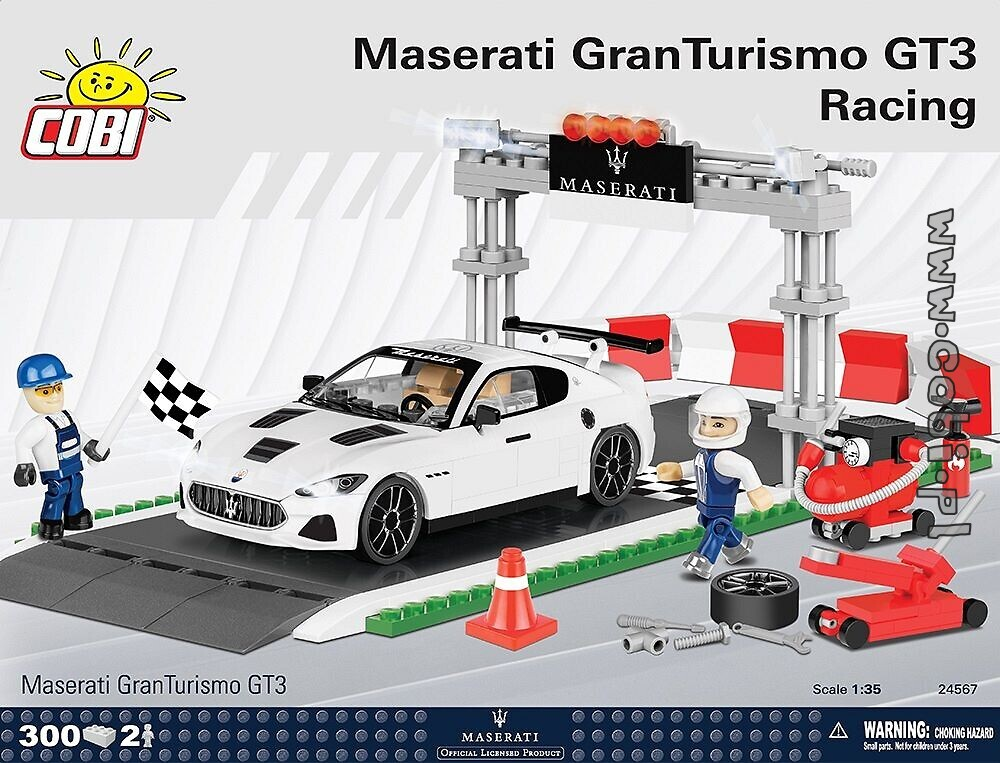Maserati Gran Turismo GT3 Racing - 300 pièces / 2 figurines - COBI 1/35
