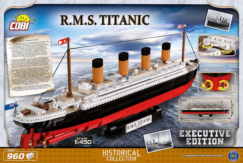 R.M.S Titanic - Exclusive Edition - 960 pièces - COBI 1/450