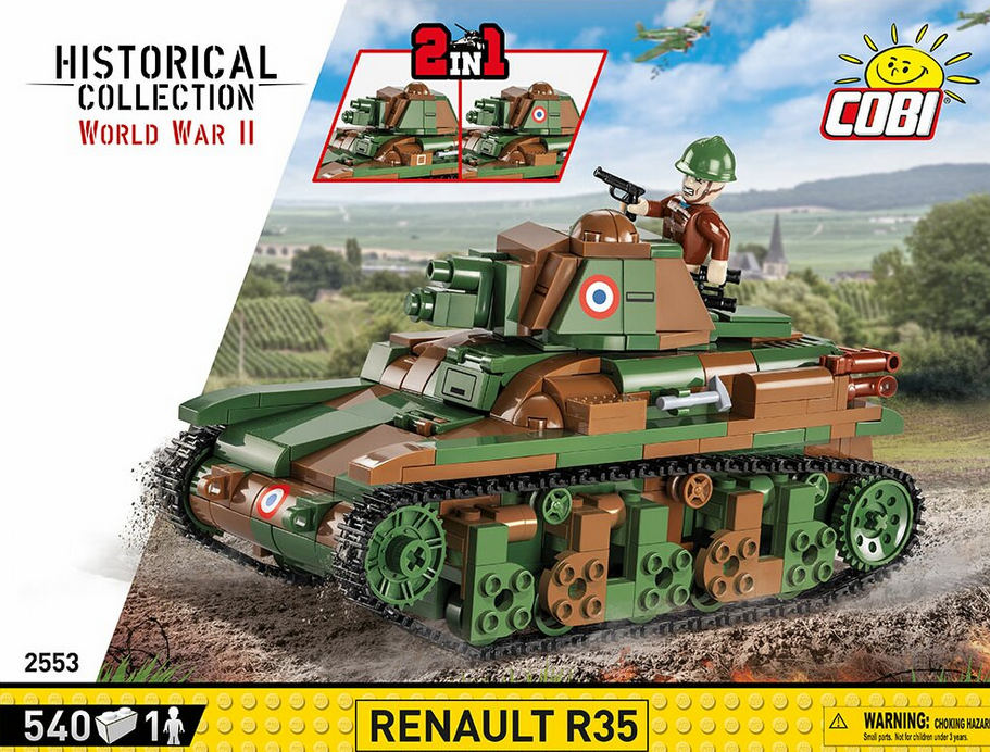 Renault R35 (2 in 1) - 540 pièces / 1 figurine - COBI