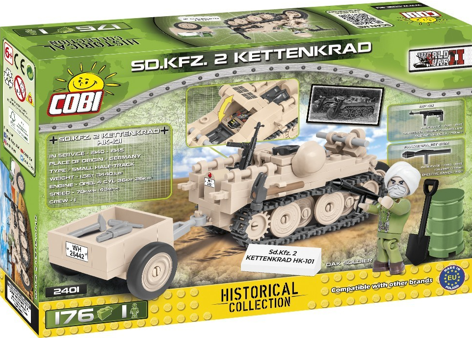 SD.KFZ. 2 Kettenkrad - 176 pièces / 1 figurine - COBI