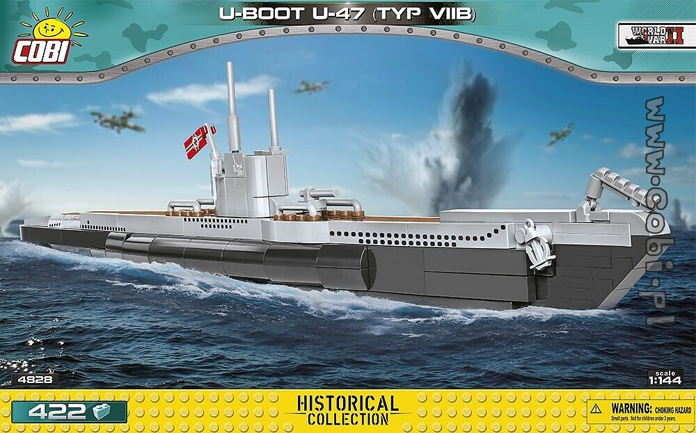 U-Boot U-47 (Typ VIIB) - 422 pièces - COBI 1/144