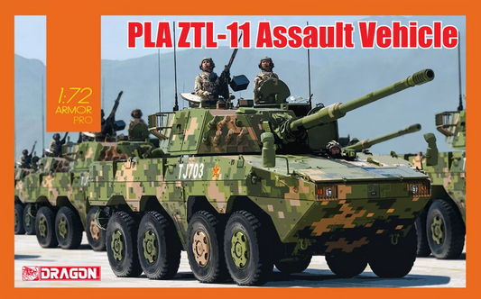 PLA ZTL-11 Assault Vehicle w/ MGS - DRAGON / CYBER HOBBY 1/72