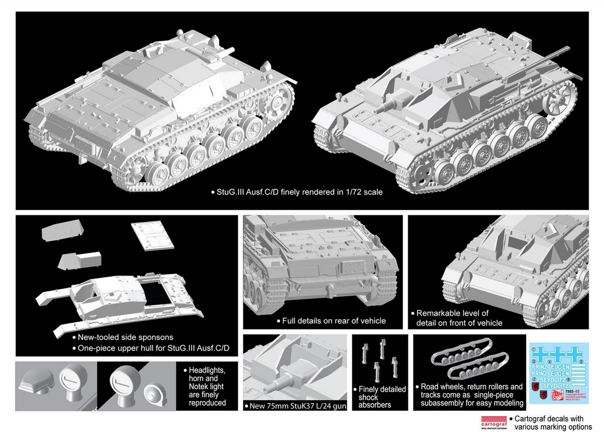 StuG.III Ausf.C/D - DRAGON / CYBER HOBBY 1/72
